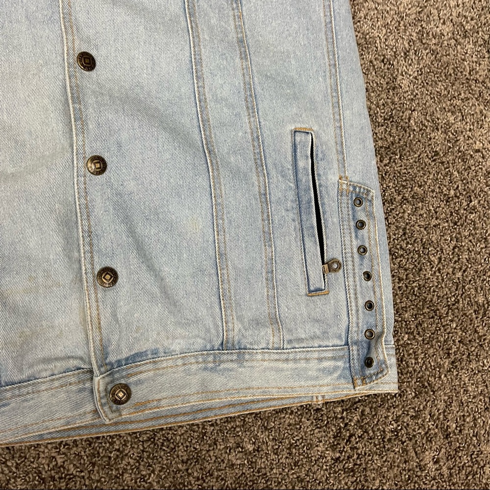 Diamond Plate Women Motorcycle Jeans Vest Size Medium - Picture 5 of 11